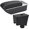 Car Armrest Storage Box, for Renault, for Sandero, for Logan 2 2010-2017 Car Bilayer Multi Function Armrest Box Centre Handrest Storage Box