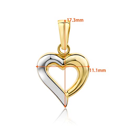 OROVI Vir Jewels - Ciondolo a forma di cuore