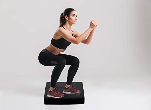 Balance Pad, Non-Slip Foam Mat & Ankles Knee Pad Cushion For Physical Therapy, Rehabilitation, Core Balance And Strength Stability Training, Yoga & Fitness, 15.7 X 13 X 2 Inch (Black) #TOP3