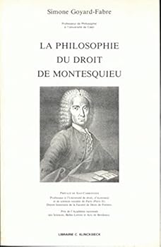 Paperback La Philosophie Du Droit de Montesquieu [French] Book
