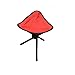 LWDZD All'aperto Tempo Libero Portable Pieghevole Sedia Pieghevole a Tre Gambe Camping Travel Travel Picnic attività all'aperto Accessori da Pesca (Color : Red)