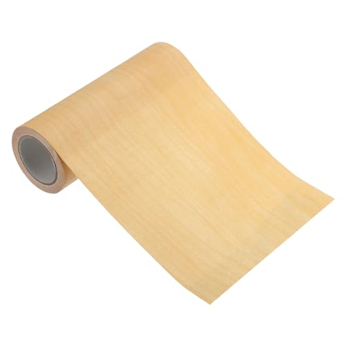 PATIKIL Wood Grain Repair Tape 6" x15ft, Self Adhesive Realistic Textured Repair Tape Patch for Floor Door Table Cabinets Desk,Yellow Maple