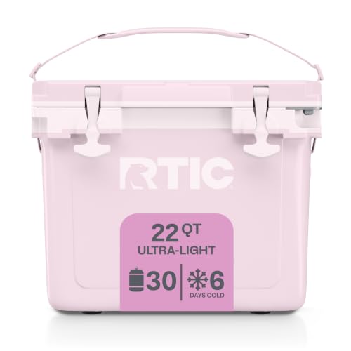 RTIC 22 QT Ultra-Light Hard Cooler, Pale Pink