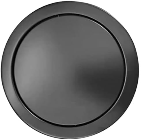 DJFKDYHPE Black Trash Bin Lid Balance Flap Cover Built-in Countertop - Stainless Steel Trash Grommet for Kitchen Garbage Can Recessed Trash Can Lid