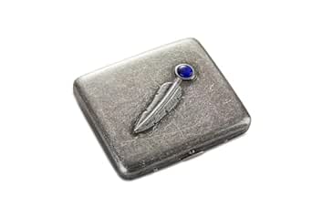 Vintage Metallgehäuse Kupfer - 18-20 King Size 85mm Mit Federclip