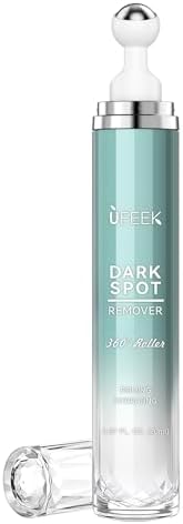 Dark Spot Remover for Face with 360° Roller Massage Ball, Dark Spot Correcting Glow Serum for All Skin Types, 20ml
