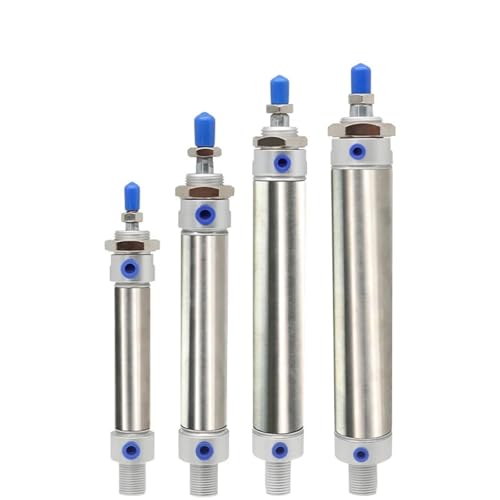 Vérin pneumatique double action MA40x75 en acier inoxydable - 3