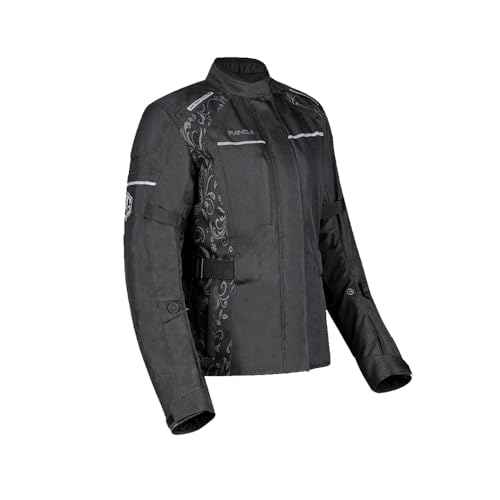 Motorcycle Jacket for Women Waterproof All Weather CE Armored Enduro Dual Sports Motorbike Riding Adventure Touring Jackets | Black-Large