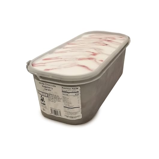 Image of G.S. Gelato Gelato Tub 5 Liter, Pack of 1 (White Chocolate Raspberry)