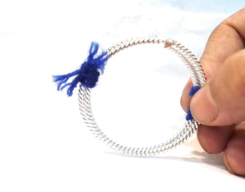 Image of Pure Silver Bangles for Baby Girl and Boy - Pack of 2 Silver Bracelet Pair for Kids age kid 0 to 2 years old.