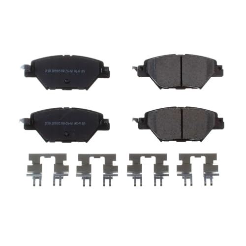 Image of PowerStop Rear Brake Pads for Mazda CX-9 2016-23 - Z17 Ceramic Brake Pads with Installation Hardware, 17-1934