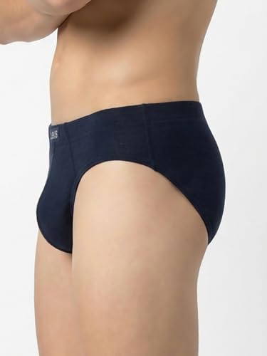 Image of Levi's 011 Comfort Brief for Men | 100% Pure Cotton | Breathable | Durable | Anti-Roll Waistband | Extra Supportive Gusset | Dual Layer 3D Pouch | Tagless & Zero Irritation Comfort | Pack of 2