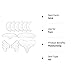 11 Pieces Reusable Silicone Chest Wrinkle Pads Patches, Silicone Neck Decollete Anti Wrinkle Patches Pad Forehead Face Cleavage Eye Cheek Stick Valentine Gift