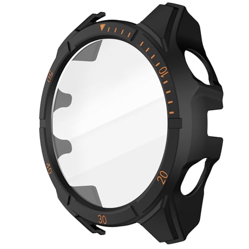 Coque Garmin Fenix 8 47mm Solar ISABAKE avec protection écran PC verre trempé