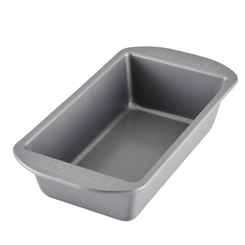 Comparison: Best Pans For Bread Baking 3 Farberware Nonstick Bakeware 9-Inch x 5-Inch Loaf Pan, Gray -