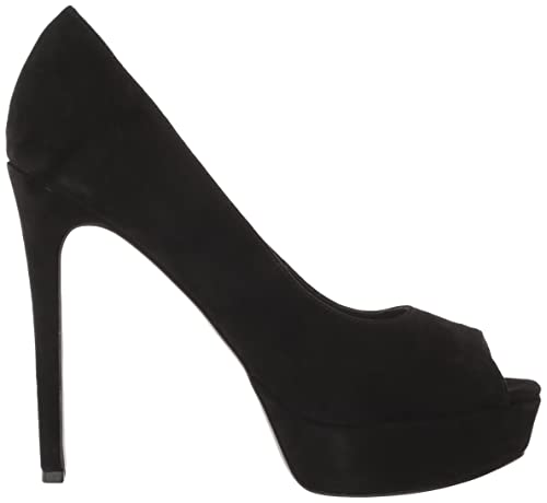 Image of Guess Women's Cacei Pump, Black Suede, 9.5