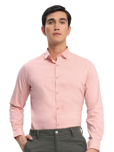 Image of Beyoung Cotton Plain Regular Fit Shirt for Men | Full Sleeve | Formal Shirt | Classic Collar Cotton