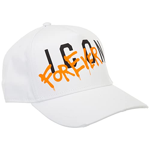 DSQUARED2 Herren icon Forever Cap Bianco