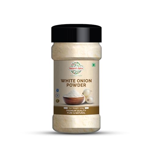 Image of Nature's Spice White Onion Powder - Pack of 3 (100g Each) Natural Pyaz for Cooking | Flavorful Seasoning for Recipes | Dehydrated, No Additives & Preservatives | Ready to Use (Safed Pyaz Powder)
