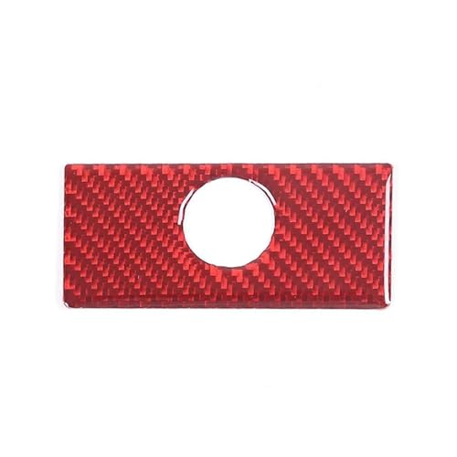 Pegatinas de guantera en fibra de carbono roja para renovar el interior de tu G37