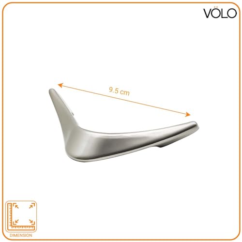 Image of VOLO V knobs for Drawers and cabinets for Home /Kitchen /Offices and Hotels - Versatile Solution for Home, Hotel, and Office Doors (Satin, 4)