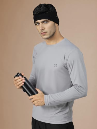 Image of CHKOKKO Gym T Shirts for Men Workout Solid Quick Dry Sports Men T-Shirts Breathable Lightweight Full Sleeve Regular Fit Round Neck Running Stylish Tshirt for man