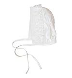 Diseñado en Reino Unido. Heritage Zeynah - Capó de Bautizo Unisex pequeño, Seda