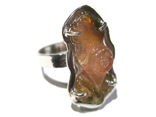 Bague tourmaline fleur argent 925 : un bijou de haute qualité artisanale