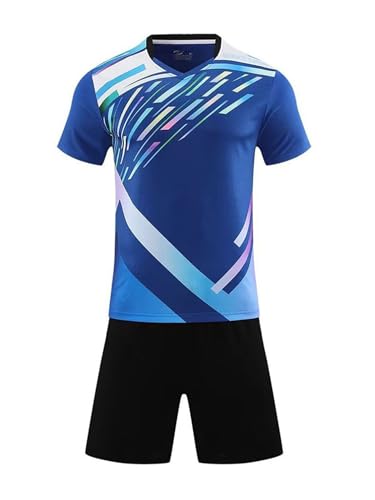 Kids Boys Girls Badminton Suit Short Sleeve T-Shirt & Athletic Shorts Outfit Set for Sports