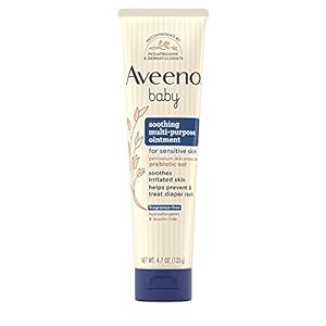 Aveeno Baby Soothing Multi-Purpose Diaper Rash Ointment, Petrolatum, 4.7 Oz
