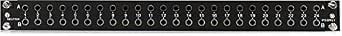 Neutrik NYS-SPP-L1 48-Point 1/4" TRS Balanced Patchbay and DTP-802 8-Channel DB25 to 1/4" TRS Snake - 6.6 Feet