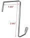 MISSLO 10 Pack Metal Over The Door Hook for Hanging Towels Rack Heavy Duty Door Hanger Organizer for Hang Clothes Coats in Bathroom Bedroom
