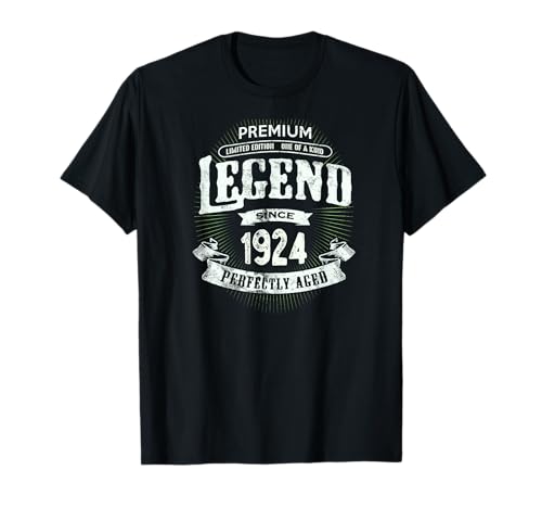 101st Birthday A Legend Since 1924 Classic One Of A Kind Camiseta