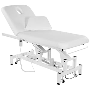 SKINACT Bliss Electric Spa Facial Treatment Table for Medical spa (White)