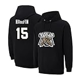 13 NOAH HANIFIN Hoodie Tshrit sweatshirt Jersey hockey Black Cotton Fleece Brushed Soft US Sizing, Kangaroo Pocket for Men's Sports&Casual
