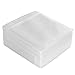 RICHEN CD Sleeve Case,Double-Sided Refill Plastic Sleeve for CD and DVD Storage Binders,100 Pack (White1)