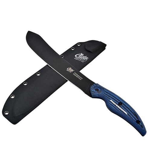 Cuda Butcher Professional Saltwater Wide Blade Oversized Backbone Non-Stick Carpenter Steel 10