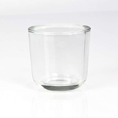 INNA-Glas Small tealight glass/candle holder NICK, clear, 3.1"/8cm, Ø 3.1"/8cm - Votive holder/Tealight holder Cover