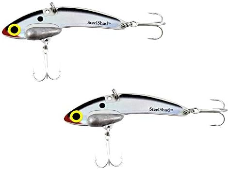 SteelShad - Mini Series (1/4 oz) Tennessee Shad - 2 Pack - Lipless Crankbait for Freshwater Fishing - Perfect for Ice Fishing, Pan Fishing, Crappie, Walleye and Bass