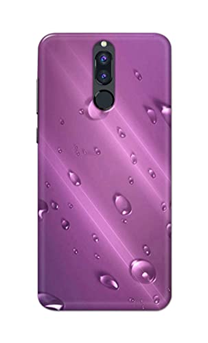 Image of PRINTFIDAA Water Bubbles in Lilac Background Printed Designer Hard Back Case Cover for Huawei Mate 10 Lite /Huawei Nova 2i / Huawei Honor 9i -(SF) MVN1005