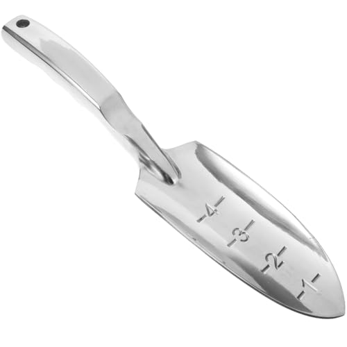 STOBAZA Small Garden Shovel Trowel, Aluminium Alloy Garden Spade Trowel, Small Hand Shovels for Gardening Digging, Planting, Transplanting