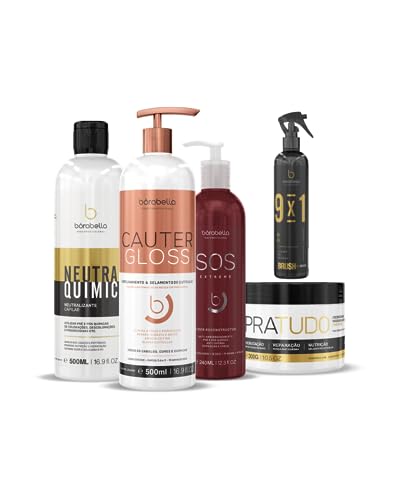 Borabella Cauter Gloss+ Neutra Quimic+ PraTudo+ SOS + Brush, tb, ...