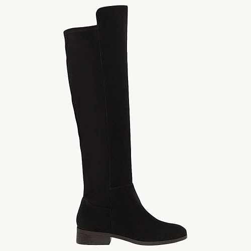 Miniatura 2 de Juliet Holy Botas altas hasta la rodilla para mujer, punta redonda, tacón grueso, botines de invierno de gamuza a la moda