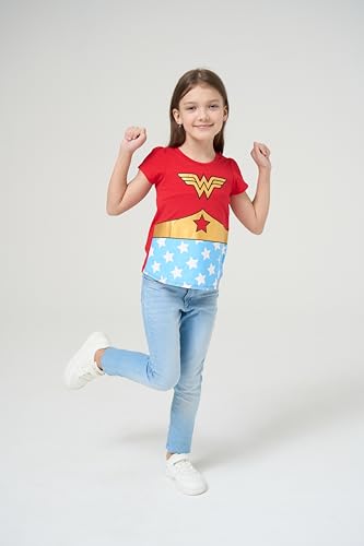 DC Comics Justice League Girls 4 Pack Short Sleeve T-Shirt for Toddlers and Big Kids3