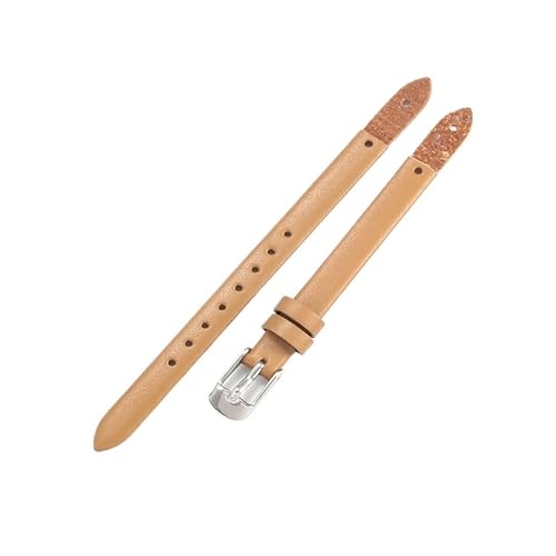 YYJzsw �{�v�u���X���b�g�E�H�b�`�o���h 8mm ���X�g�o���h Fossil ES4340 4119 4000 3745 3861 4026 3862 �E�H�b�`�o���h�ƌ݊�������(Apricot,Golden-K1-8mm)