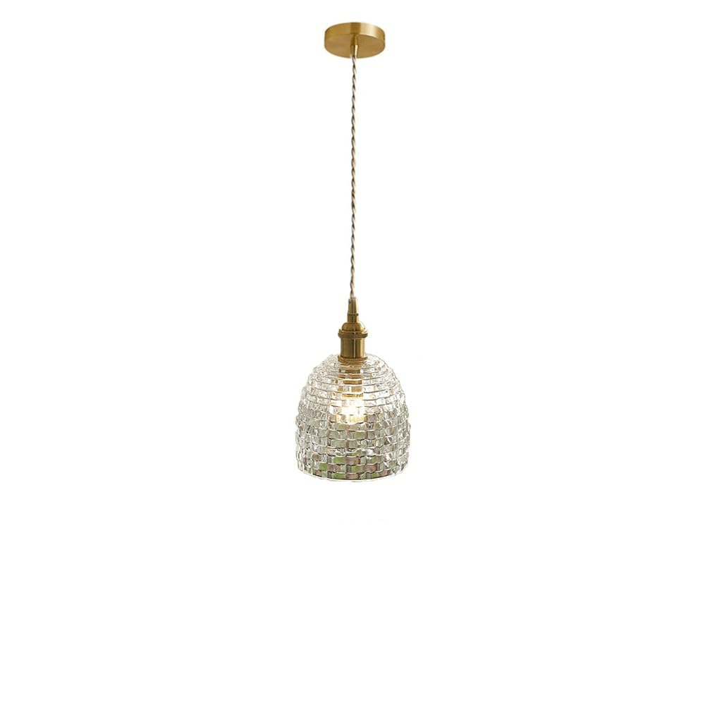Lámpara colgante de cristal para balcón acogedor E27