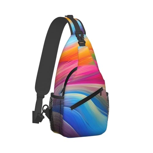 Morrales de bandolera Rainbow Ocean para senderismo miniatura 2