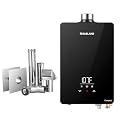 Natural Gas Tankless Water Heater, GASLAND CG422NG Up to 4.22 GPM 102000 BTU Indoor Installation Instant Residential Natural Gas On-demand Tankless Hot Water Heater,3" Stainless Steel Vent Pipe Kit