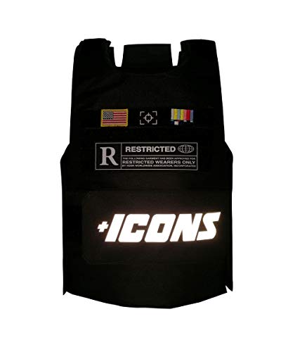 HUDSON Outerwear Men's Icon Reflective Fashion Vest with Adjustable Velcro Straps and Patches, Black - Thumbnail 5