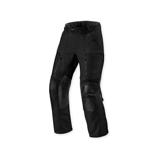 Revit Motorcycle Trousers Sand 5 H2O Black Waterproof Touring Trousers M